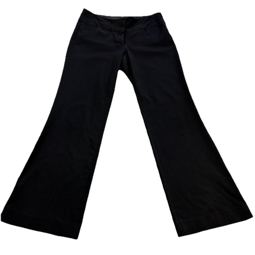 Express Editor Straight  Mid Rise 6R Black Dress Pants Womens Classic 2014 Flare